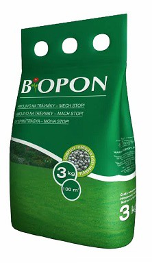 Biopon Mech stop 3kg/ na 100m2 | Chemické výrobky - Hnojiva, pěst.substráty a krmiva